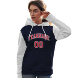 Custom Stitched Team Name Number and Logo Raglan Sleeves Fashion Pullover Hoodie Sportswear For Women