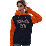 Custom Stitched Team Name Number and Logo Raglan Sleeves Fashion Pullover Hoodie Sportswear For Women