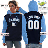 Custom Made to Order Long-Sleeve Pullover Hoodie Raglan Sleeves sportswear for women