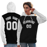 Custom Pullover Hoodie Raglan Sleeves Sports Hoodie Stitched Text Logo And Number For Women