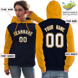 Custom Bespoke Long-Sleeve Pullover Hoodie Raglan sleeves Embroideried Your Team Logo and Number For Women