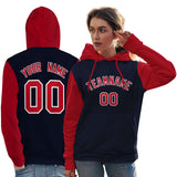 Custom Bespoke Long-Sleeve Pullover Hoodie Raglan sleeves Embroideried Your Team Logo and Number For Women