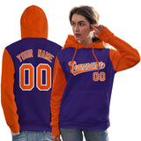 Custom Unique Long-Sleeve Training Pullover Raglan Sleeves Hoodie Sports For Women Stitched Name Number