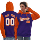 Custom Unique Long-Sleeve Training Pullover Raglan Sleeves Hoodie Sports For Women Stitched Name Number