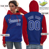 Custom Unique Long-Sleeve Training Pullover Raglan Sleeves Hoodie Sports For Women Stitched Name Number