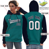 Custom Long-Sleeve Pullover Performance Raglan Sleeves Hoodie Fashion Sportswear For Women