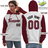 Custom Cotton Pullover Raglan Sleeves Hoodie For Women Personalized Embroideried Your Team Logo