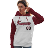 Custom Cotton Pullover Raglan Sleeves Hoodie For Women Personalized Embroideried Your Team Logo