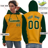 Custom Pullover Hoodie Raglan Sleeves Sports Hoodie For Women Stitched Team Name Number Logo