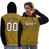 Custom Cotton Pullover Raglan Sleeves Hoodie For Women Personalized Couples Stitched Team Name Number