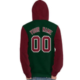 Custom For Women's Pullover Hoodie Raglan Sleeves Sports Hoodie Embroideried Your Team Logo