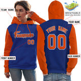 Custom Cotton Pullover Raglan Sleeves Hoodie For Women Personalized Couples Stitched Team Name Number