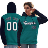 Custom Cotton Pullover Raglan Sleeves Hoodie For Women Personalized Embroideried Your Team Logo