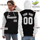 Custom Cotton Pullover Raglan Sleeves Hoodie For Women Personalized Couples Stitched Team Name Number