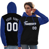 Custom Pullover Hoodie Raglan Sleeves Sports Hoodie For Women Stitched Team Name Number Logo