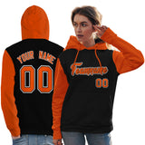 Custom Cotton Pullover Raglan Sleeves Hoodie For Women Personalized Embroideried Your Team Logo