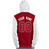 Custom Pullover Hoodie Raglan Sleeves Sports Hoodie For Women Stitched Team Name Number Logo