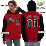 Custom Cotton Pullover Raglan Sleeves Hoodie For Women Personalized Embroideried Your Team Logo