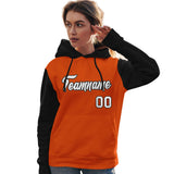 Custom Cotton Pullover Raglan Sleeves Hoodie For Women Personalized Couples Stitched Team Name Number