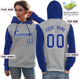 Custom Cotton Pullover Raglan Sleeves Hoodie For Women Personalized Embroideried Your Team Logo