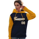 Custom For Women's Pullover Hoodie Raglan Sleeves Sports Hoodie Embroideried Your Team Logo