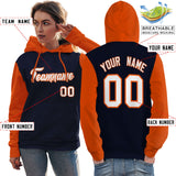 Custom Cotton Pullover Raglan Sleeves Hoodie For Women Personalized Couples Stitched Team Name Number