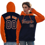 Custom Cotton Pullover Raglan Sleeves Hoodie For Women Personalized Embroideried Your Team Logo