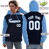 Custom Individualized Long-Sleeve Sportswear For Women Pullover Raglan Sleeves Hoodie