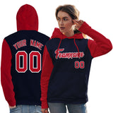 Custom For Women's Pullover Hoodie Raglan Sleeves Sports Hoodie Embroideried Your Team Logo