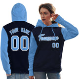 Custom Cotton Pullover Raglan Sleeves Hoodie For Women Personalized Couples Stitched Team Name Number