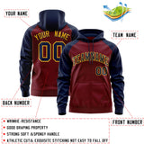 Custom Tailor Made Full-Zip Raglan Sleeves Hoodie Sports Fashion Sweatshirt Embroideried Your Team Logo