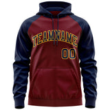 Custom Tailor Made Full-Zip Raglan Sleeves Hoodie Sports Fashion Sweatshirt Embroideried Your Team Logo