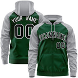 Custom Made to Order Long-Sleeve Full-Zip Hoodie Raglan Sleeves Your Style Defined