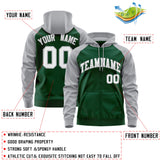 Custom Tailor Made Full-Zip Raglan Sleeves Hoodie Sports Fashion Sweatshirt Embroideried Your Team Logo