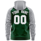 Custom Tailor Made Full-Zip Raglan Sleeves Hoodie Sports Fashion Sweatshirt Embroideried Your Team Logo