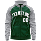 Custom Tailor Made Full-Zip Raglan Sleeves Hoodie Sports Fashion Sweatshirt Embroideried Your Team Logo