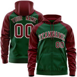 Custom Your Logo Workwear Full-Zip Raglan Sleeves Hoodie for Outdoor Team Work Uniform Unisex