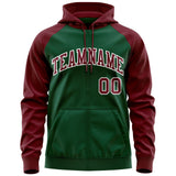 Custom Your Logo Workwear Full-Zip Raglan Sleeves Hoodie for Outdoor Team Work Uniform Unisex