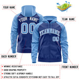 Custom Unisex Full-Zip Hoodie Raglan Sleeves Sports Hoodie Stitched Text Logo And Number