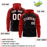 Custom Long-Sleeve Full-Zip Hoodie Raglan Sleeves For Personal Touch Stitched Team Name Number Logo