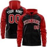 Custom Tailor Made Full-Zip Raglan Sleeves Hoodie Sports Fashion Sweatshirt Embroideried Your Team Logo