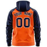 Custom Tailor Made Full-Zip Raglan Sleeves Hoodie Sports Fashion Sweatshirt Embroideried Your Team Logo