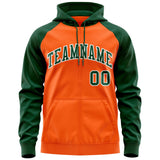 Custom Your Logo Workwear Full-Zip Raglan Sleeves Hoodie for Outdoor Team Work Uniform Unisex