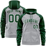 Custom Made to Order Long-Sleeve Full-Zip Hoodie Raglan Sleeves Your Style Defined