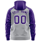 Custom Your Logo Workwear Full-Zip Raglan Sleeves Hoodie for Outdoor Team Work Uniform Unisex