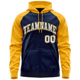 Custom Long-Sleeve Full-Zip Hoodie Raglan Sleeves For Personal Touch Stitched Team Name Number Logo