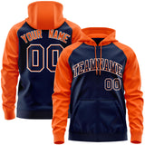 Custom Tailor Made Full-Zip Raglan Sleeves Hoodie Sports Fashion Sweatshirt Embroideried Your Team Logo