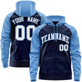 Custom Your Logo Workwear Full-Zip Raglan Sleeves Hoodie for Outdoor Team Work Uniform Unisex