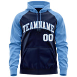 Custom Your Logo Workwear Full-Zip Raglan Sleeves Hoodie for Outdoor Team Work Uniform Unisex