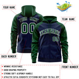 Custom Your Logo Workwear Full-Zip Raglan Sleeves Hoodie for Outdoor Team Work Uniform Unisex